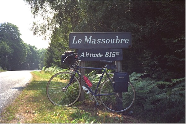 My first Col cycling in France at the top of Le Massoubre